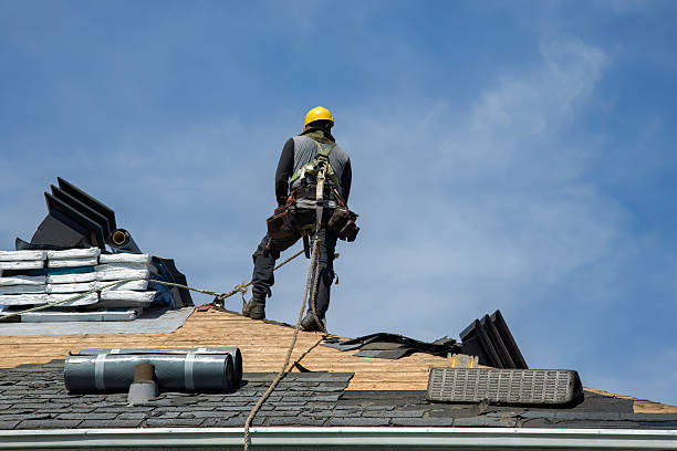 Professional Roof Replacement technician working in Millington, IL